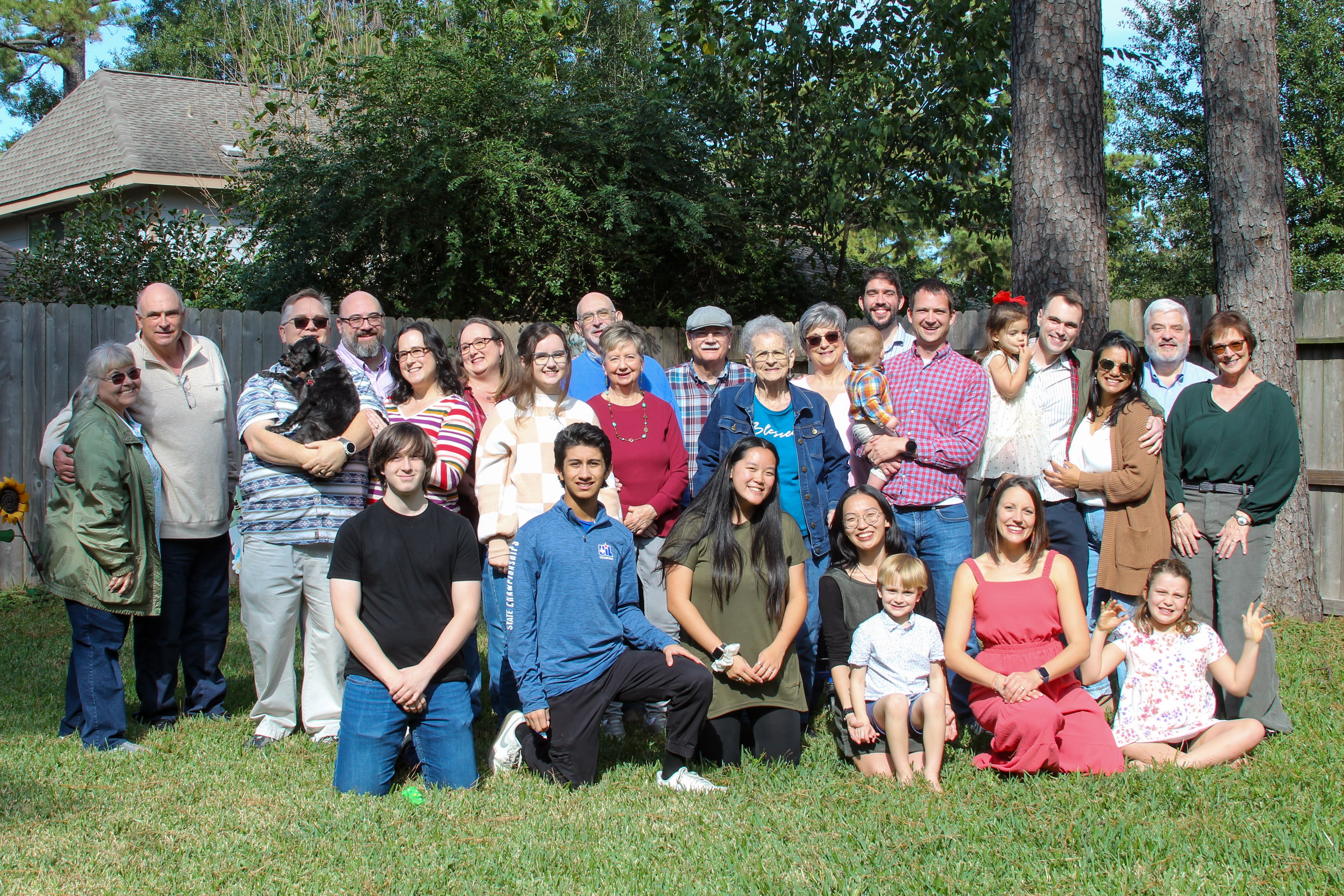 Our wonderful family gathered together